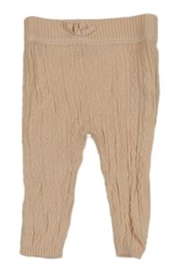 Růžové vzorované pletené tepláky M&S