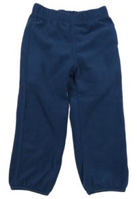 Tmavomodré fleecové tepláky TCM