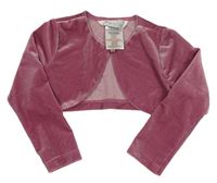 Starorůžové sametové bolerko