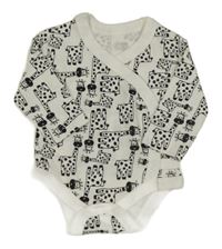 Smetanové zavinovací body s žirafami