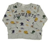 Šedá melírovaná mikina s obrázky - Harry Potter H&M