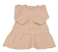 Růžové květované mušelínové šaty Dopodopo