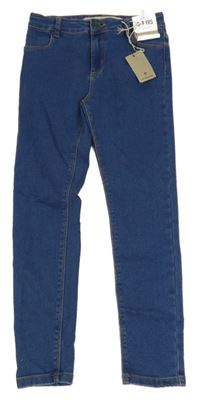 Nové - Modré teplákové skinny rifle Denim Co.