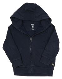 Tmavomodrá propínací mikina s kapucí F&F