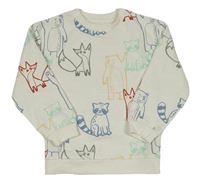 Smetanová mikina se zvířaty Primark