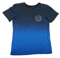 Černo-modré tričko se skvrnami H&M