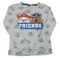 Šedé melírované triko s Paw Patrol Nickelodeon