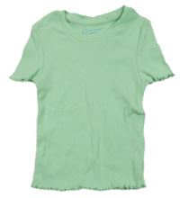Zelenkavé žebrované tričko Primark