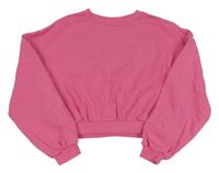 Růžová crop mikina H&M
