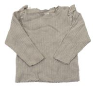 Béžový svetr s volánky H&M