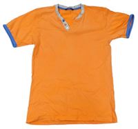 Oranžové pyžamové tričko s knoflíčky George