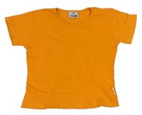Oranžové crop tričko 