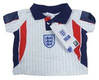 Bílo-červeno-tmavomodré polo tričko - England 