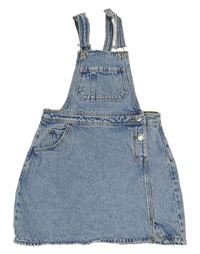 Světlemodré riflové laclové šaty s kapsou Denim Co.