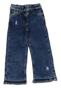 Tmavomodré rifle s prošoupáním 