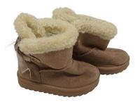 Nové - starorůžové semišové zateplené válenky Primark vel. 20/21