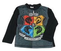 Černo-šedé pyžamové triko - Harry Potter 