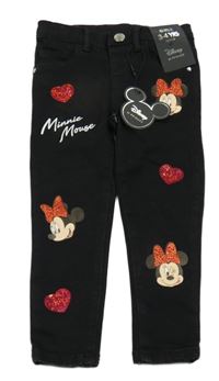 Nové - černé skinny rifle s Minnie Primark