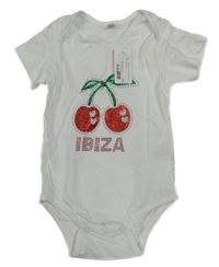 Nové - bílé body s třešněmi 