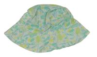 Světlezelený klobouk s listy 