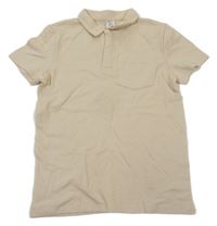 Pískové žebrované polo tričko Pep&Co