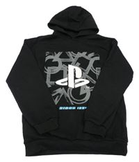 Černá mikina s PlayStation a kapucí Primark