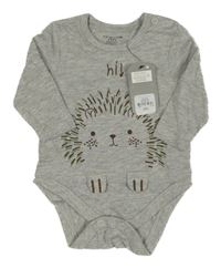 Nové - šedé body s ježkem Primark