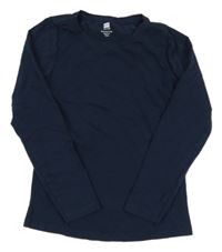 Tmavomodré triko Hema