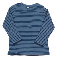 Modro-tmavomodré pruhované triko Topolino