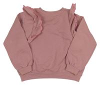Růžová mikina s volánky H&M