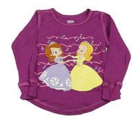 Purpurové spodní triko s princeznou Sofií Disney