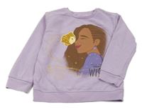 Lila mikina s dívkou - Wish Primark