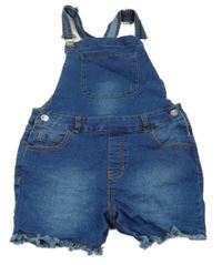 Tmavomodré laclové riflové kraťasy Pep&Co