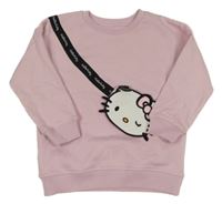 Růžová mikina s kapsou - Hello Kitty 