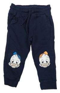 Tmavomodré tepláky s kačery Disney