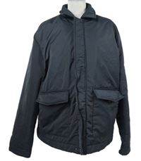 Pánská tmavomodrá šusťáková zimní bunda George 