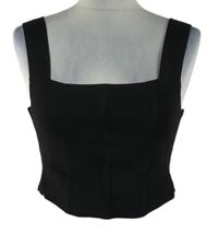 Dámský černý pletený crop top Primark 