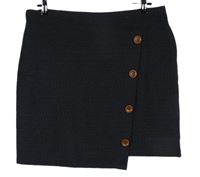 Dámská tmavomodro-béžová vzorovaná sukně TU 