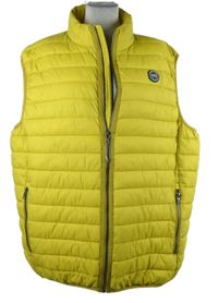 Pánská žlutá šusťáková prošívaná zateplená vesta Globe Trotter vel. XXXL