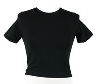Dámské černé crop tričko Zara 