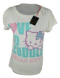 Nové - Dámské bílé tričko s Hello Kitty Sanrio 