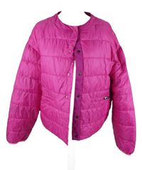 Dámská fuchsiová šusťáková zateplená bunda OOFwear
