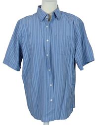 Pánská modrá proužkovaná košile M&S