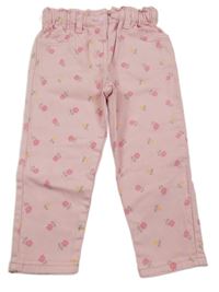 Růžové květinové rifle Matalan