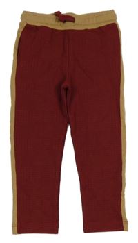 Vínovo-béžové tepláky River Island