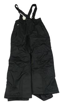 Nové - Černé šusťákové oteplovačky s kšandami Crivit