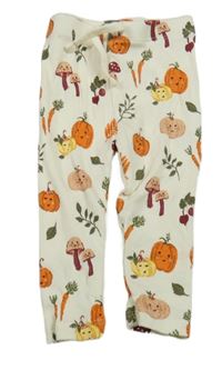 Bílé žebrované tepláky s obrázky Matalan