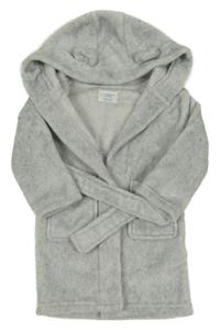 Světlešedý chlupatý župan s kapucí Primark