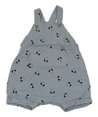 Světlemodré laclové teplákové kraťasy s Mickey Mousem H&M