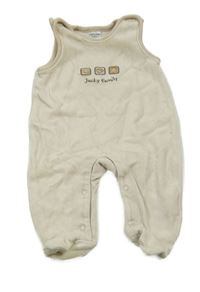 Béžové sametové dupačky Jacky Baby